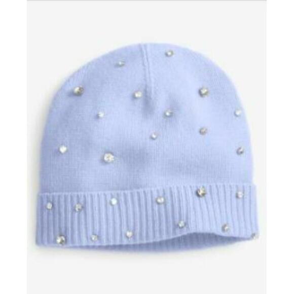 Charter Club Women\'s Fresh Orchid Cashmere Embellished Cuffed Beanie One Size